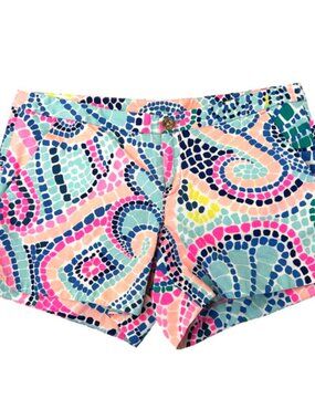 Lilly Pulitzer Multicolor Tile Wave Adie Shorts Women's Size 4